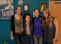 Country Music Hall of Fame and Museum employees Kaley, Lisa, and Sydney at the Texas Troubadour Theatre on August 11, 2012